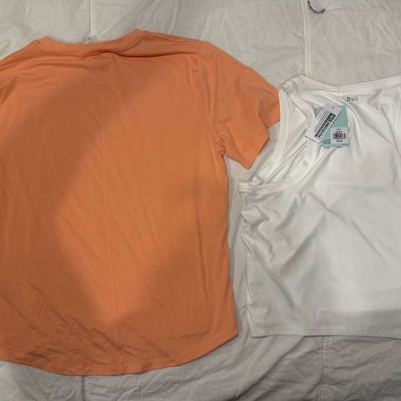 Calia Women's Peach Shirt and DSG White Sleeveless Tee - Picture 4 of 4
